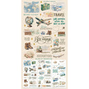 49 and Market Blendable Rub-On Transfer Set 6"X12" - Travel Diaries