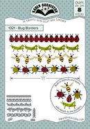 Karen Burniston Bug Borders die set packaging with insect-themed border elements.