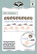 Karen Burniston Cat Borders die set packaging with cat-themed border elements.