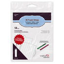Scrapbook Adhesives by 3L Permanent White Large 3D Foam Strips double-sided adhesive pack with 14 pieces