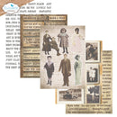 Elizabeth Craft Designs - Journal Ephemera 1 Patterned Cardstock Pack 5.8" x 8.3"