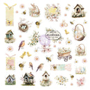 Prima Marketing Among the Wildflowers Collection Ephemera – Spring Bits – 96pc Vintage Spring Embellishments