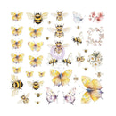 Prima Marketing Among the Wildflowers Collection Vellum Ephemera – Spring Wings – 76pc Butterfly & Bee Embellishments