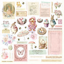 Prima Marketing Sweet Spring Collection Ephemera – Sunshine & Bunnies – 94pc Foiled Ephemera Pack