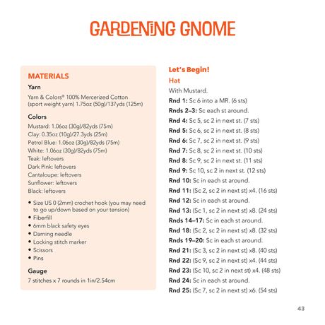 Dover Hobbies Gnomigurumi