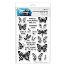 Simon Hurley create. Blooming Butterflies Photopolymer Stamp Set by Ranger.