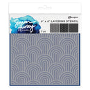 Simon Hurley create. Arches Layering Stencil Set by Ranger.