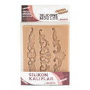 SMARTA Vintage Applique silicone mould with ornate scrollwork designs for clay resin and mixed media decoration