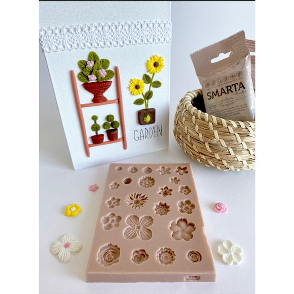 SMARTA – Mini Flowers Silicone Mould for Clay, Resin & Floral Craft Embellishments