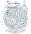Craft Consortium Strawberry Tea – Celebrate Clear Photopolymer Stamps