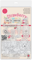 Craft Consortium Strawberry Tea – Celebrate Clear Photopolymer Stamps