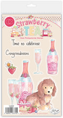 Craft Consortium Strawberry Tea – Celebrate Clear Photopolymer Stamps