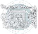 Craft Consortium – Strawberry Tea Clear Stamps "So Sweet"