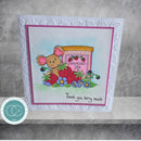 Craft Consortium – Strawberry Tea Clear Stamps "So Sweet"