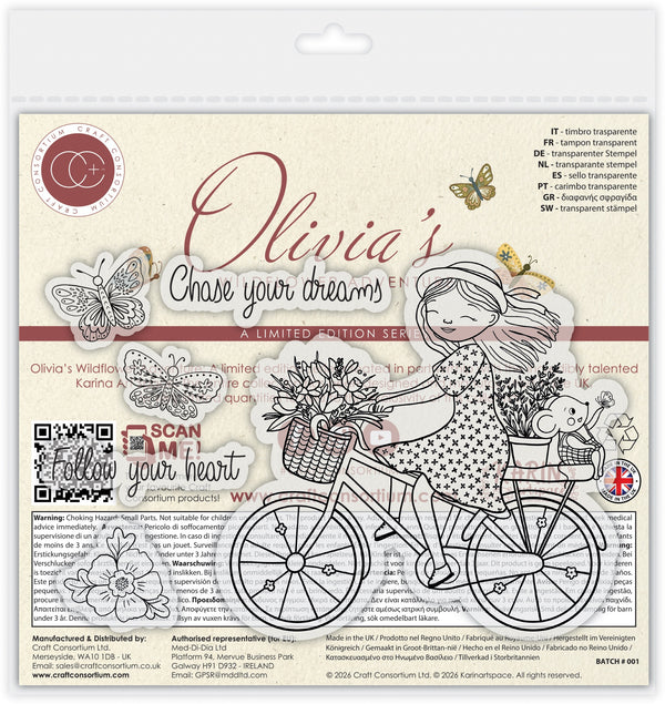 Craft Consortium – Olivia's Wildflower Adventure Clear Stamps "Dreams"