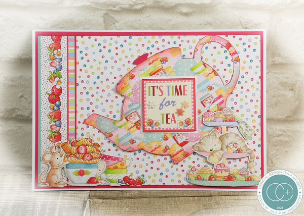 Craft Consortium Strawberry Tea 8" x 8" Premium Paper Pad