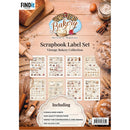 Homestead Bakery scrapbook label set with recipe and baking themed labels