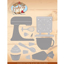 Homestead Bakery themed metal die set with recipe tools and baking accessories