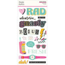 Simple Stories - Totally 80s Foam Stickers Retro Scrapbooking Embellishments 42pcs