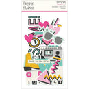 Simple Stories - Totally 80s Simple Pages Page Pieces Scrapbooking Ephemera