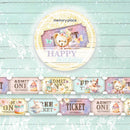 Memory Place - Happy Birthday Washi Tape Ticket Design