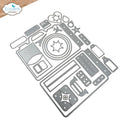 Elizabeth Craft Designs Camera and Suitcase Build a Book Dies