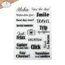 Elizabeth Craft Designs Destination Fun Sentiments Clear Stamps