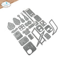 Elizabeth Craft Designs - Aloha Accessories Dies - Cute & Whimsical Destination Fun Collection