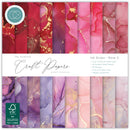 Craft Consortium Ink Drops Rose 2 6x6 paper pad with pink and lavender alcohol ink artwork