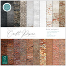 Craft Consortium Brick Textures 2 12x12 paper pad with realistic brick wall and masonry texture designs