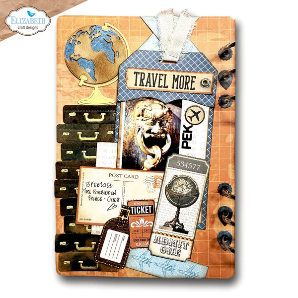 Elizabeth Craft Designs - Rounded Travel Page Metal Dies Everyday Memories