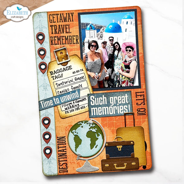 Elizabeth Craft Designs - Rounded Travel Page Metal Dies Everyday Memories