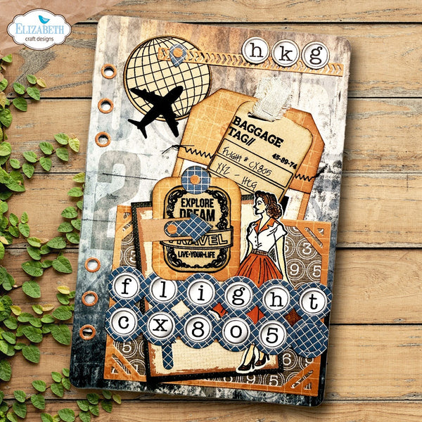Elizabeth Craft Designs - Rounded Travel Page Metal Dies Everyday Memories