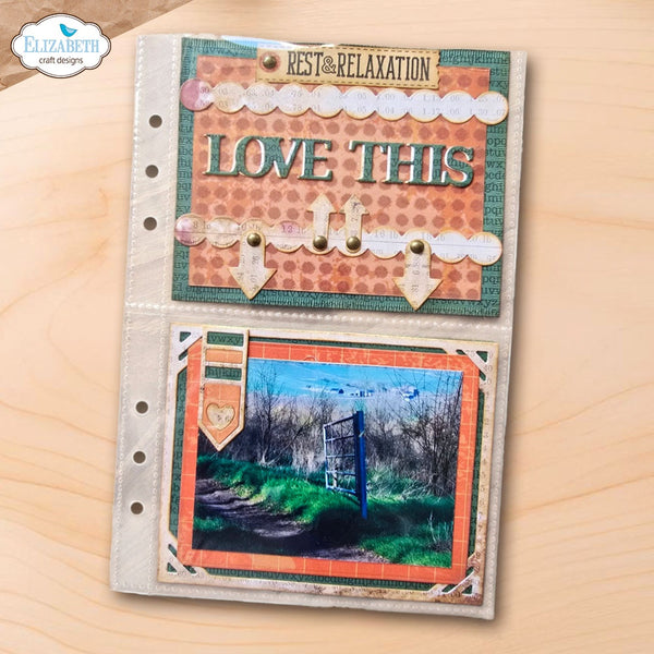 Elizabeth Craft Designs - Pocket Page Inserts 3 Metal Dies Everyday Memories