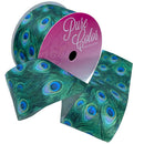 Morex Ribbon Peacock Plumes 1.5"X3yd Peacock