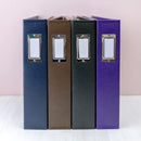 Universal Crafts Classic Leather 12"x12" Three Ring Album - Grape Soda