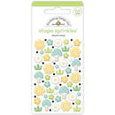 Doodlebug Sprinkles Adhesive Enamel Shapes Nature's Honey, Bee Happy