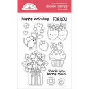 Doodlebug Clear Doodle Stamps Berry Sweet