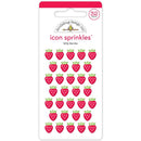 Doodlebug Sprinkles Adhesive Enamel Icon Shapes Bitty Berries, Berry Sweet