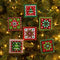 Bucilla Felt Ornaments Applique Kit Set Of 6 Holiday Quilt Squares