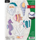 Bucilla Felt Ornaments Applique Kit Set Of 6 Santa's Sea Life