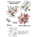Floral design with text on a white background