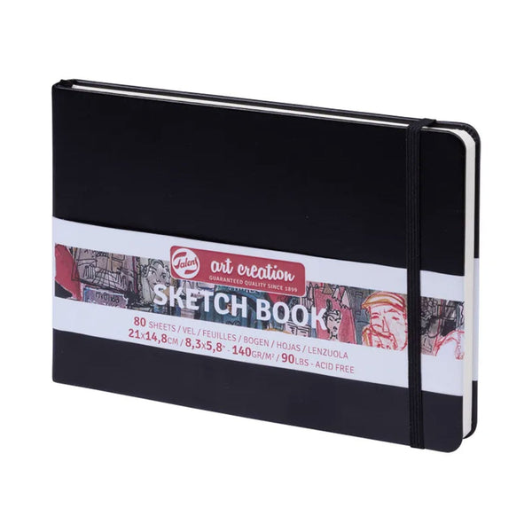 Talens Art Creations Sketch Book 14.8cm x 21cm - Landscape - Black