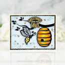Picket Fence Studios Clear Stamps - Wreath Building: Greetings from our Hive*