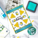 Picket Fence Studios Clear Stamps - Wreath Building: Greetings from our Hive*