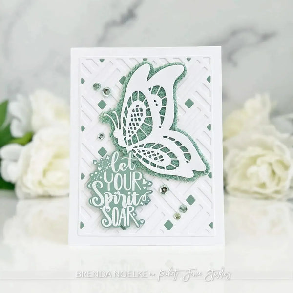 Picket Fence Studios Clear Stamps - Wreath Building: Butterfly Wings*