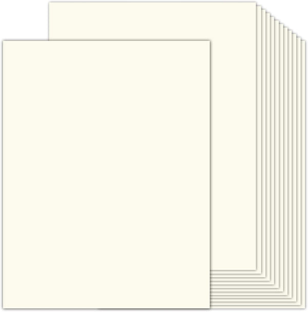 Poppy Crafts A4 Premium Ivory Cardstock 350gsm - 20 sheets