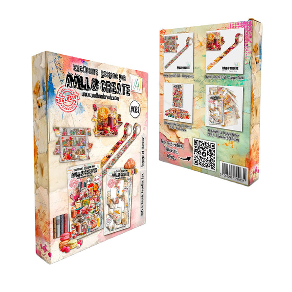 Two boxes of 'Make & Create' craft kit with colorful designs and branding.
