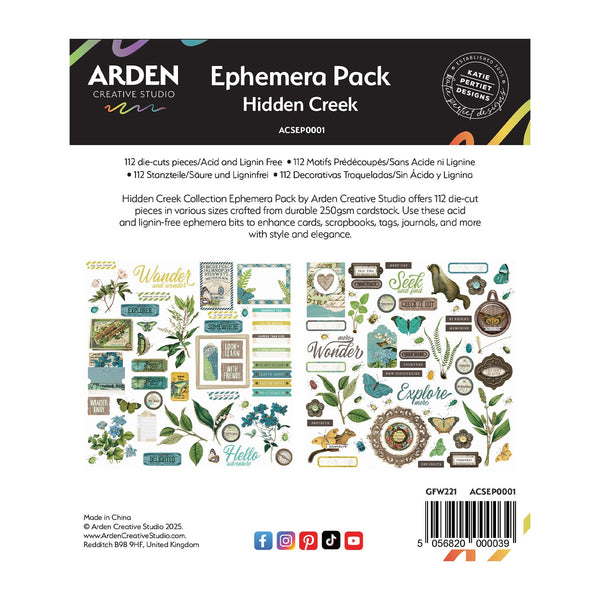 Arden Creative Studio Hidden Creek Ephemera Pack