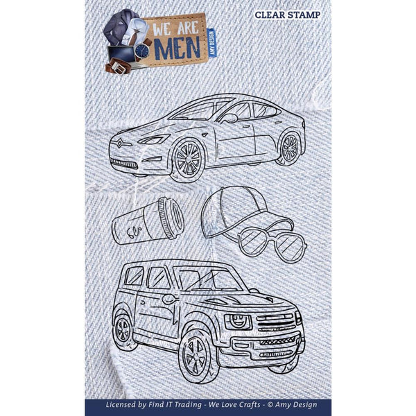 Find It Trading Amy Design We Are Men Stamps Cars